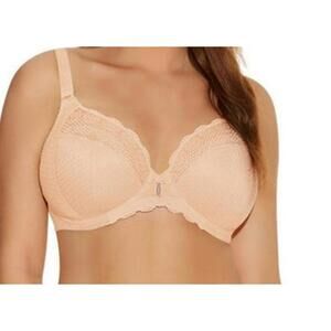 Elomi 36J Carmen Collection Plunge Bra Sand Nude #4010 Women's